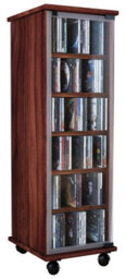 Vcm Wood Cd Dvd Stand Shelf Valenza Glass Door