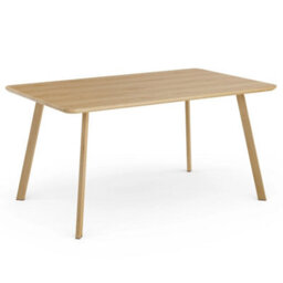 Light Wood Effect 6 Seater Kitchen Dining Table - thumbnail 3