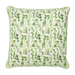 Dibor Vintage Extra Large Botanical Green Outdoor Garden Furniture Chair Bench Cushion - thumbnail 2