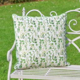 Dibor Vintage Extra Large Botanical Green Outdoor Garden Furniture Chair Bench Cushion - thumbnail 1