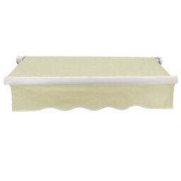 Sundaze 3X2.5M Garden Awning Replacement Fabric Top Cover Front Valance Cream