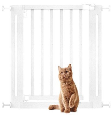 Bettacare Wooden Elegance Dog Gate, White, 71Cm - 79Cm, Pressure Fit Pet Gate For Puppy, Dog And Pet, Easy Installation - image 1