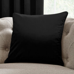 Laurence Llewelyn-Bowen Montrose Luxury Filled Black Plain Velvet Cushion