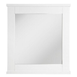 Orsina Rustic Pine Wood Wall Mirror,decorative Hallway Mirror,arched Full Length Mirror,white Framed Wall Mirror
