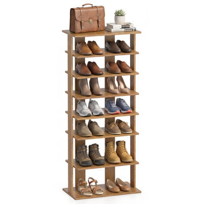 Gainoom 7 Tiers Tall Shoe Rack Patented Space Saving Organizer Storage Shelf For 14 Pairs - image 1
