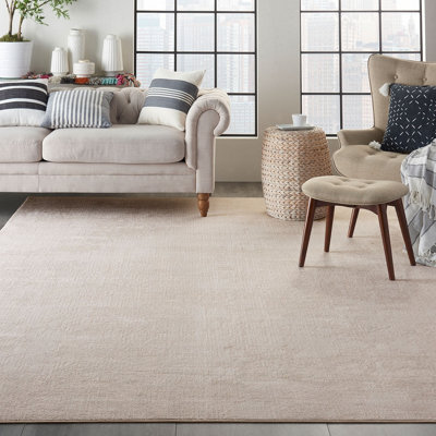 Silky Textures Hallway Runner Sly01 By Nourison In Ivory Grey-66Cm X 229Cm - image 1