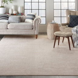 Silky Textures Hallway Runner Sly01 By Nourison In Ivory Grey-66Cm X 229Cm - thumbnail 1
