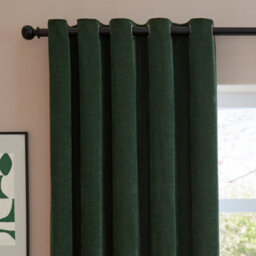 furn. Furn Soft Chenille Blackout Eyelet Curtain Pair, Bottle, (W) 117 X (D) 183Cm - thumbnail 6