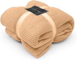 Gc Gaveno Cavailia Fluffy Pop Throw 150X200Cm Peach Lightweight Honeycomb Blanket For Bed Settee Throws For Sofas Couch Chair - thumbnail 1