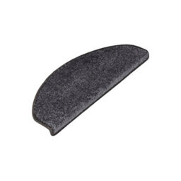Floordirekt Sundae Self Adhesive Edged Soft High Pile Stair Tread Mat For Indoor Stairs Semicircular Anthracite 23.5 X 65 Cm - thumbnail 1