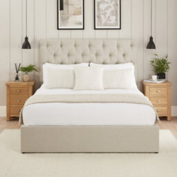 The Furniture Market Chesterfield Button Bed - 4Ft 6In Double - Natural Fabric - thumbnail 4