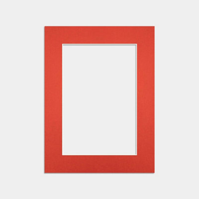 Ak Frames 16X12 Poppy Red Picture Mounts To Fit 12X8 Aperture Size - Mount Board Only (No Frame Included) - image 1