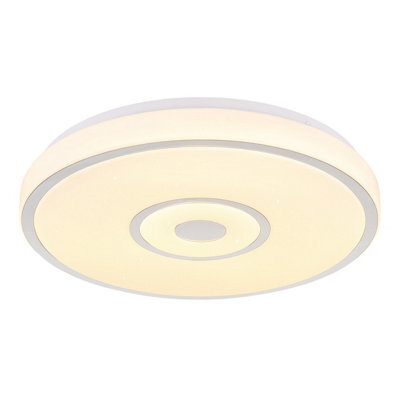 Luminosa Lighting Luminosa Astania Decorative Flush Ceiling Light White Led 3000K - image 1