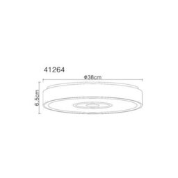 Luminosa Lighting Luminosa Astania Decorative Flush Ceiling Light White Led 3000K - thumbnail 6