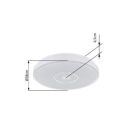 Luminosa Lighting Luminosa Astania Decorative Flush Ceiling Light White Led 3000K - thumbnail 7