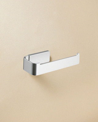 Cosmic Toilet Roll Holder, Self-Adhesive Or Screw-In, Anti-Corrosion, Brushed Stainless Steel, Nea Collection - image 1