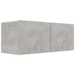 Berkfield 6 Piece Tv Cabinet Set Concrete Grey Engineered Wood - thumbnail 4
