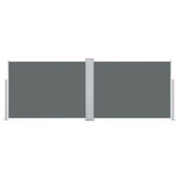 Walplus Retractable Side Awning Garden Sun Shade Canopy Gazebo For Back Door, Porch, Patio Anthracite 100X1000 Cm - thumbnail 4