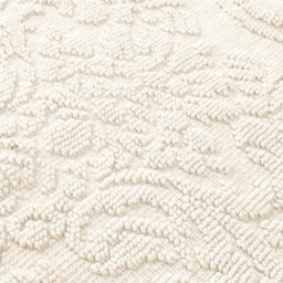 Allure Bath Fashions Gracie Floral Jacquard Scalloped Bath Mat - Cream - thumbnail 2