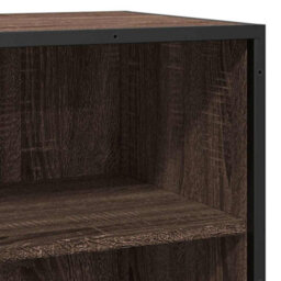 Berkfield Sideboard Brown Oak 68X35X76 Cm Engineered Wood And Metal - thumbnail 7