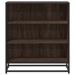 Berkfield Sideboard Brown Oak 68X35X76 Cm Engineered Wood And Metal - thumbnail 4