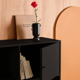 Sweeek - Industrial Metal Storage Cabinet With 6 Compartments Black 80X35X125 Cm - Oklahoma - thumbnail 9