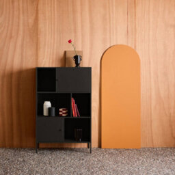 Sweeek - Industrial Metal Storage Cabinet With 6 Compartments Black 80X35X125 Cm - Oklahoma - thumbnail 7