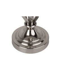 Lighting Supermarket Queenswood Barley Twist Table Lamp With Ivory Linen Shade - Silver Chrome - thumbnail 4