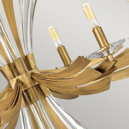 Luminosa Lighting Elstead Hinkley Fredrick Ramond Vida 6 Light Chandelier Burnished Gold - thumbnail 4