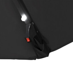 Sundaze 3M Black Cantilever Banana Parasol Umbrella With Lights, Base Weights And Rain Cover - thumbnail 8