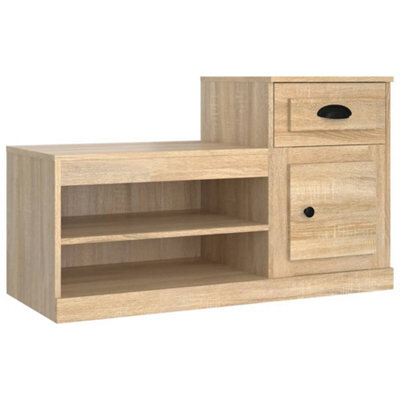 Berkfield Elegant Shoe Cabinet Sonoma Oak 100X42X60 Cm Engineered Wood - image 1