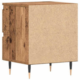 Berkfield Modern Bedside Cabinets 2 Pcs Old Wood 40X35X50 Cm Engineered Wood - thumbnail 8