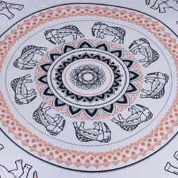 Smart Living Luxury Reversible Polycotton Easy Care Bedding Quilt Cover, Textured Duvet Cover Set, Bed Covers - Tribal Elephant - thumbnail 4