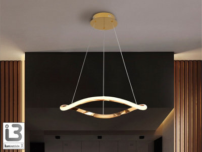 Luminosa Lighting Luminosa Naos Pendant Ceiling Light Rose Gold Led 3000K - Uk Stock - image 1
