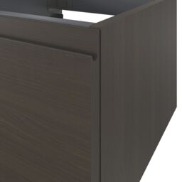 GoodHome Kentia Walnut Veneer Wall-Mounted Bathroom Cabinet (H) 300mm (W) 400mm - thumbnail 4