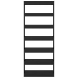 Berkfield Book Cabinet/room Divider Black 80X30X198 Cm Engineered Wood - thumbnail 3