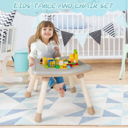 Gainoom 6-In-1 Khaki Baby High Chair Convertible Infant Feeding Chair Kids Table & Chair Set - thumbnail 5