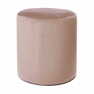 Adore Designs Victoria Plush Velvet Round Foot Stool Pouffe -  Coffee - image 1