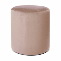 Adore Designs Victoria Plush Velvet Round Foot Stool Pouffe -  Coffee - thumbnail 1