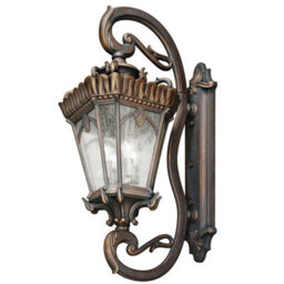 Londonderry Outdoor Ip44 4-Bulb Led Wall Light - E27 100W Sconce