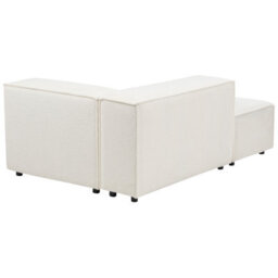 Beliani Modular Corner Sofa 2 Seater Ardal Boucle White Right Hand - thumbnail 9