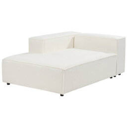 Beliani Modular Corner Sofa 2 Seater Ardal Boucle White Right Hand - thumbnail 8
