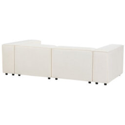 Beliani Modular Corner Sofa 2 Seater Ardal Boucle White Right Hand - thumbnail 6