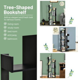 Costway 8 Tier Bookshelf Display Floor Standing Bookcase Storage Shelf For Living Room - thumbnail 8