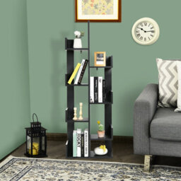 Costway 8 Tier Bookshelf Display Floor Standing Bookcase Storage Shelf For Living Room - thumbnail 4