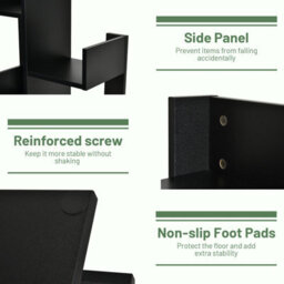 Costway 8 Tier Bookshelf Display Floor Standing Bookcase Storage Shelf For Living Room - thumbnail 9