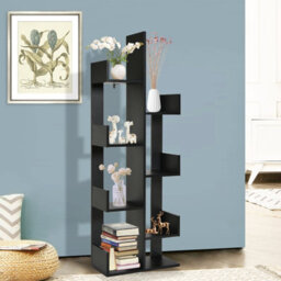 Costway 8 Tier Bookshelf Display Floor Standing Bookcase Storage Shelf For Living Room - thumbnail 3