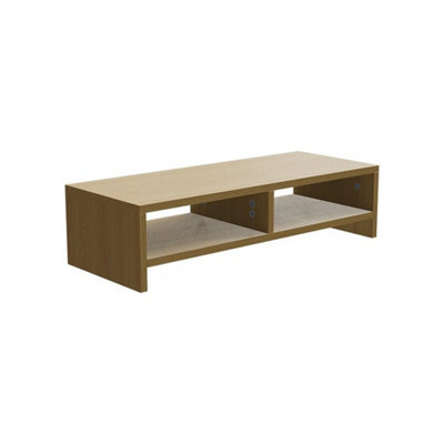 2 Tier Wooden Computer Monitor Stand - image 1