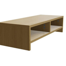 2 Tier Wooden Computer Monitor Stand - thumbnail 4