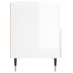 Berkfield Bedside Cabinet High Gloss White 40X35X47.5 Cm Engineered Wood - thumbnail 5